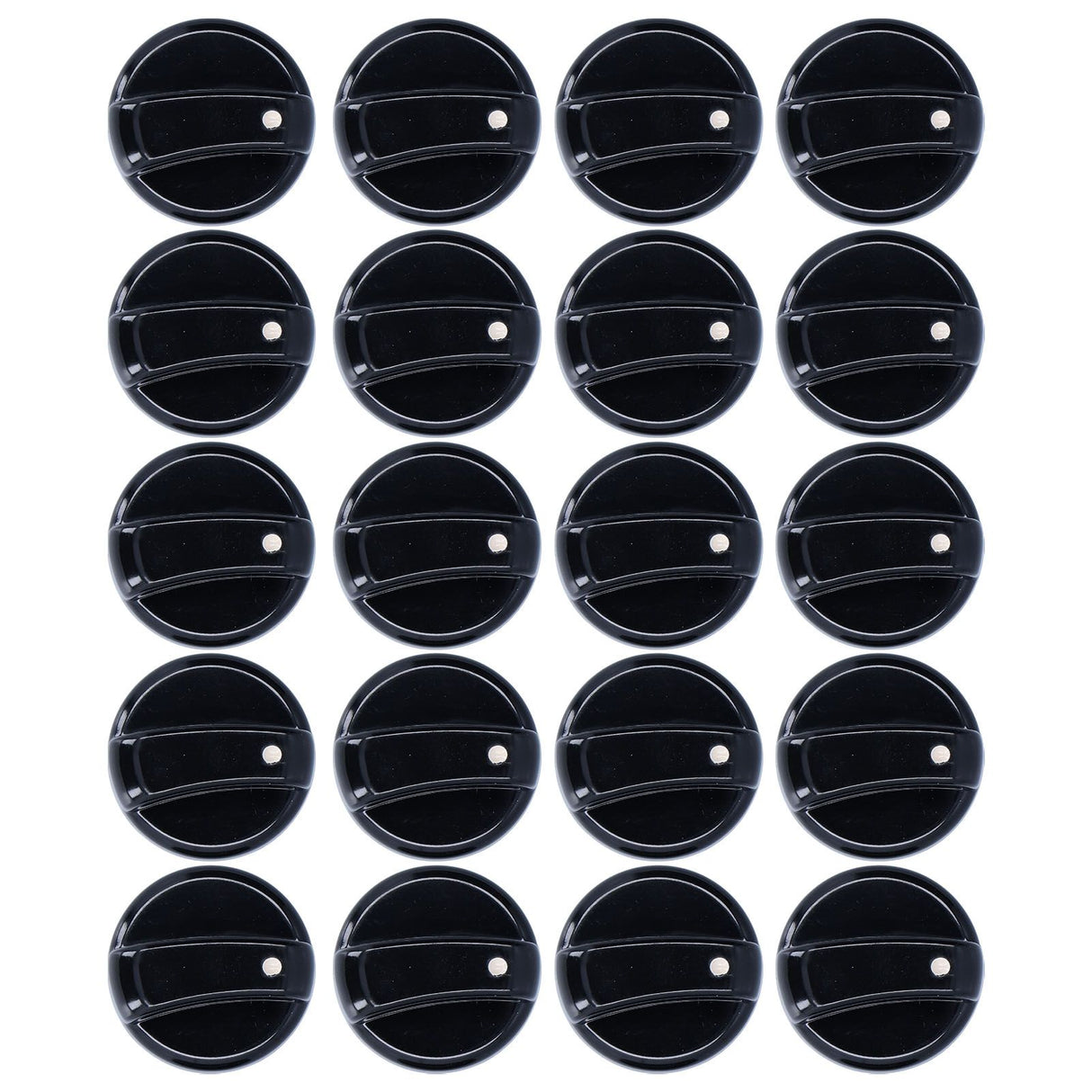 20PCS 8mm Universal Kitchen Range Control Knob ABS for Gas Stove Microwave Oven Water Heater