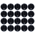 20PCS 8mm Universal Kitchen Range Control Knob ABS for Gas Stove Microwave Oven Water Heater