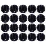 20PCS 8mm Universal Kitchen Range Control Knob ABS for Gas Stove Microwave Oven Water Heater - Top-Down View