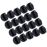 20PCS 8mm Universal Kitchen Range Control Knob ABS for Gas Stove Microwave Oven Water Heater - 45-Degree Angle