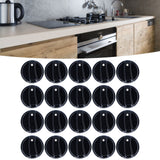 20PCS 8mm Universal Kitchen Range Control Knob ABS for Gas Stove Microwave Oven Water Heater