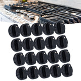 20PCS 8mm Universal Kitchen Range Control Knob ABS for Gas Stove Microwave Oven Water Heater - Extra Image