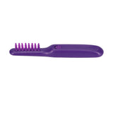 Detangling Brush Purple Anti Knotting Portable Rotatable Wet Dry Dual Use Detangler Comb for Home - Top-Down View