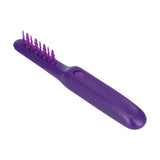 Detangling Brush Purple Anti Knotting Portable Rotatable Wet Dry Dual Use Detangler Comb for Home