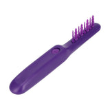 Detangling Brush Purple Anti Knotting Portable Rotatable Wet Dry Dual Use Detangler Comb for Home