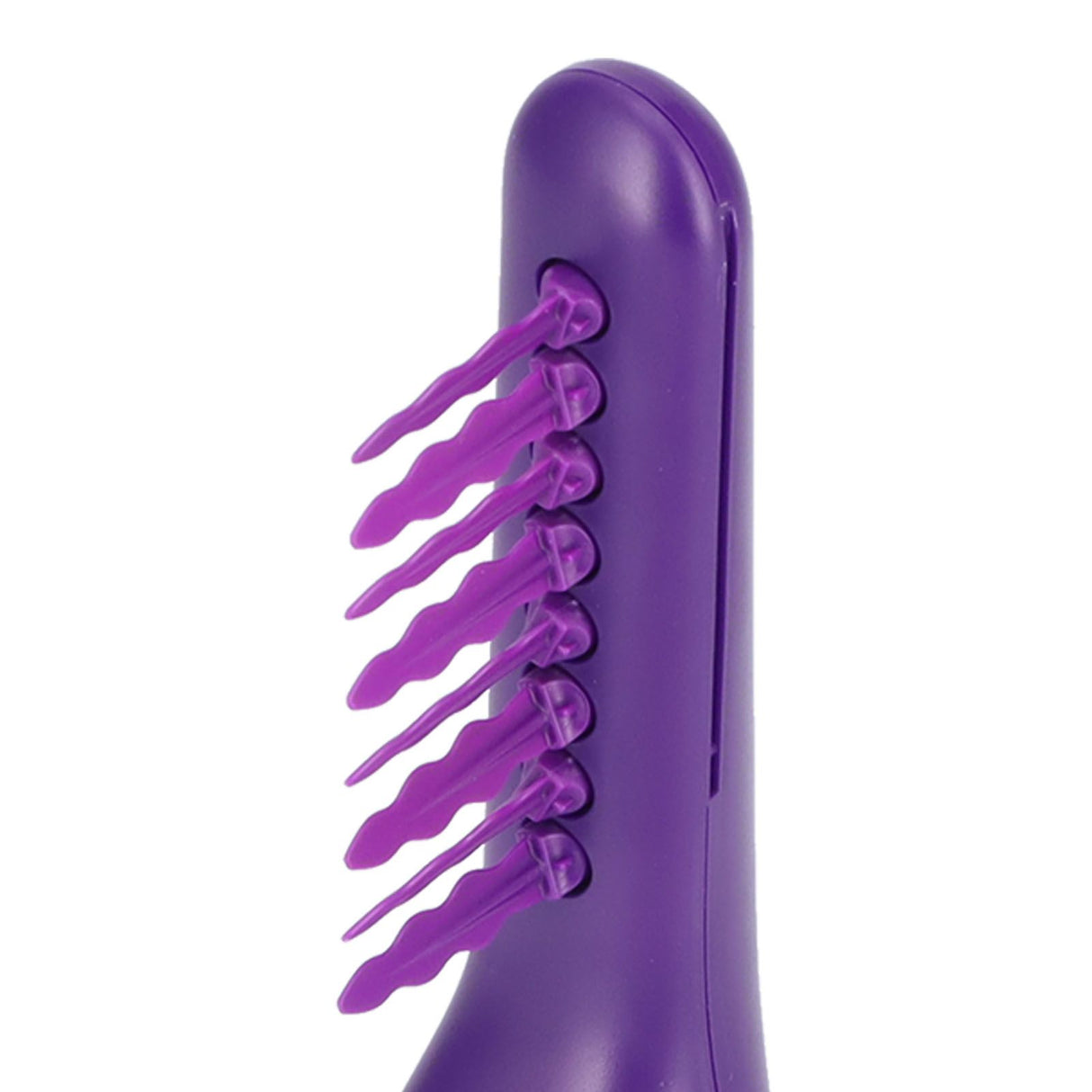 Detangling Brush Purple Anti Knotting Portable Rotatable Wet Dry Dual Use Detangler Comb for Home