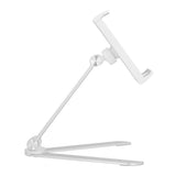 Foldable Tablet Stand 360°+180° Rotating Aluminum Alloy Stand for 4‑12in Tablet Computer 4‑7in Phone
