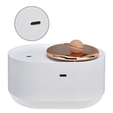 2 in 1 Rotating Planet Humidifier USB Charging Cordless Mute Spray Humidification for Home 1200MAHWhite