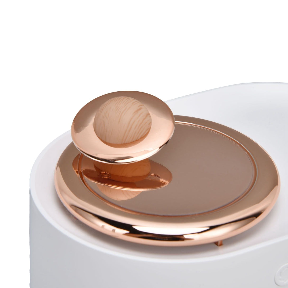2 in 1 Rotating Planet Humidifier USB Charging Cordless Mute Spray Humidification for Home 1200MAHWhite