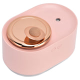 2 in 1 Rotating Planet Humidifier USB Charging Cordless Mute Spray Humidification for Home 1200MAHPink - Front View