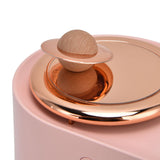 2 in 1 Rotating Planet Humidifier USB Charging Cordless Mute Spray Humidification for Home 1200MAHPink