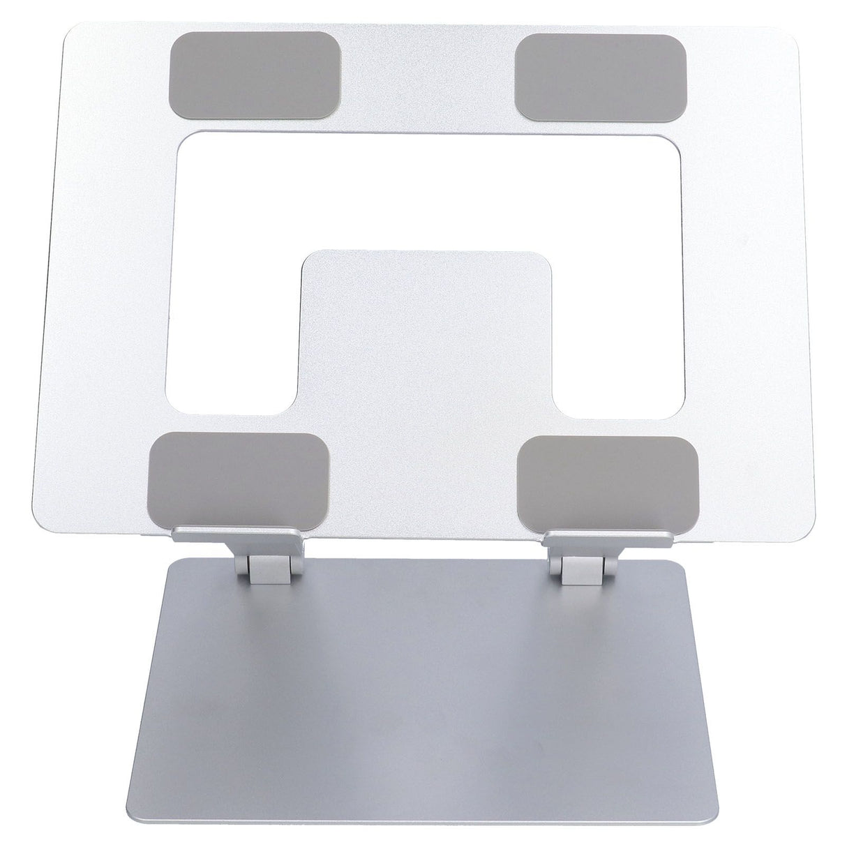 Laptop Stand Collapsible Aluminium Alloy Computer Riser Stand Silver Notebook Support Cooling Holder for Laptop Within 18in