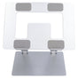 Laptop Stand Collapsible Aluminium Alloy Computer Riser Stand Silver Notebook Support Cooling Holder for Laptop Within 18in