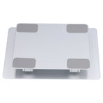 Laptop Stand Collapsible Aluminium Alloy Computer Riser Stand Silver Notebook Support Cooling Holder for Laptop Within 18in