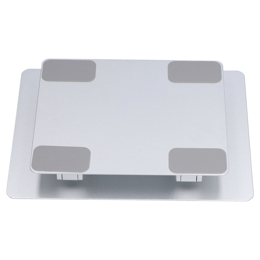 Laptop Stand Collapsible Aluminium Alloy Computer Riser Stand Silver Notebook Support Cooling Holder for Laptop Within 18in