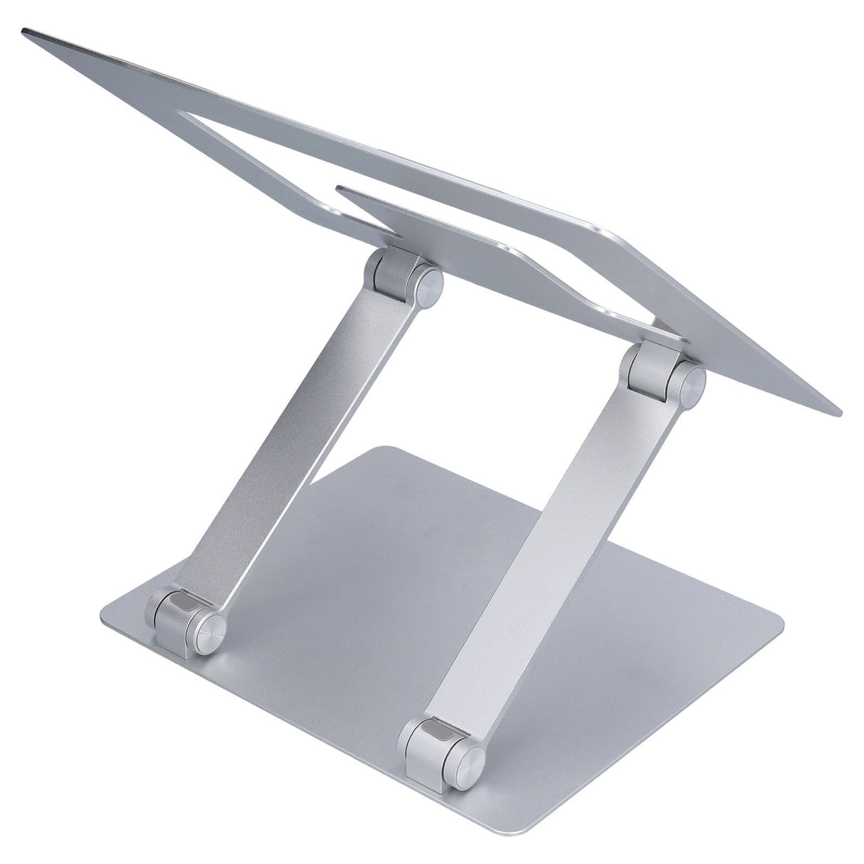 Laptop Stand Collapsible Aluminium Alloy Computer Riser Stand Silver Notebook Support Cooling Holder for Laptop Within 18in