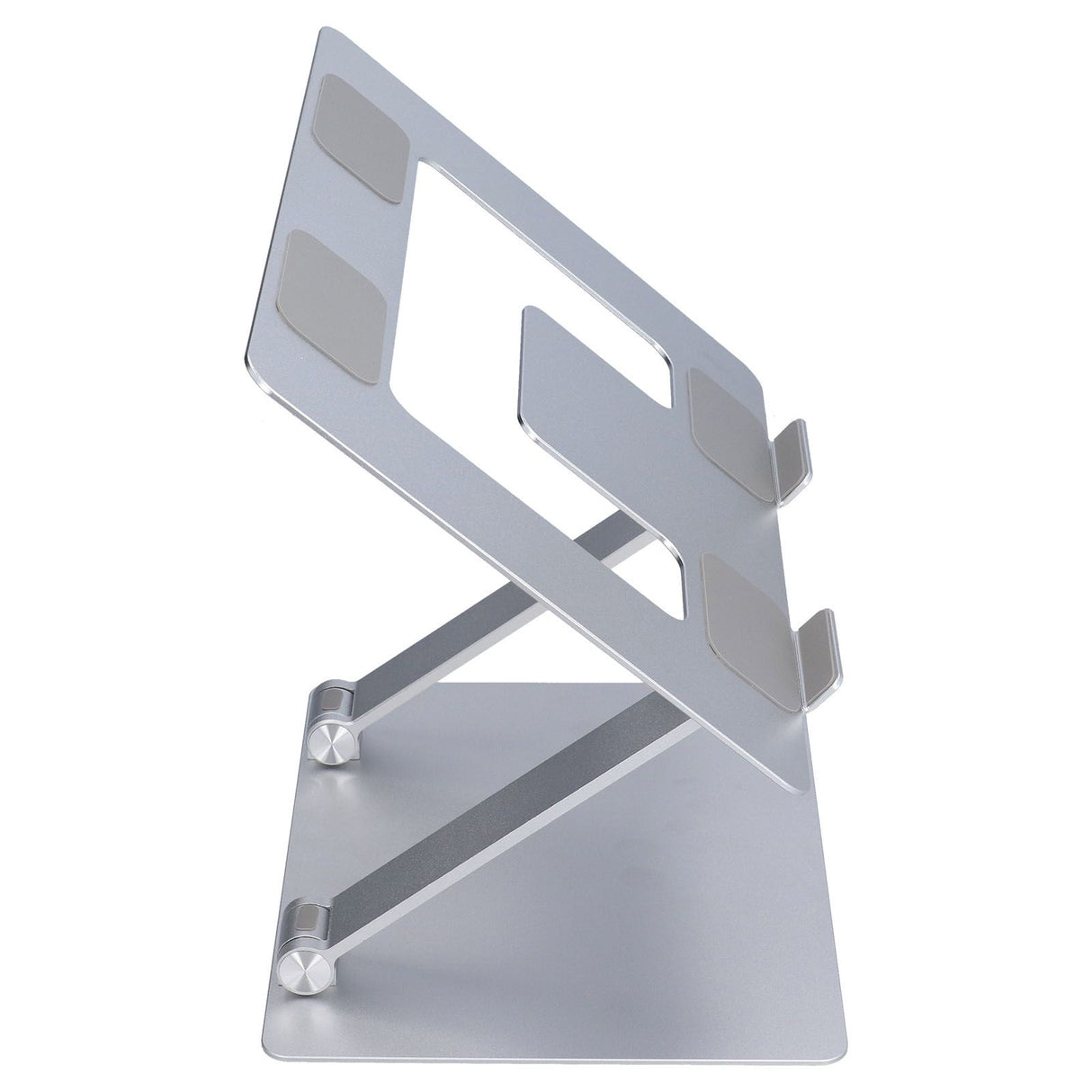 Laptop Stand Collapsible Aluminium Alloy Computer Riser Stand Silver Notebook Support Cooling Holder for Laptop Within 18in