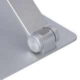 Laptop Stand Collapsible Aluminium Alloy Computer Riser Stand Silver Notebook Support Cooling Holder for Laptop Within 18in