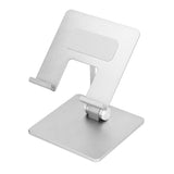 Adjustable Phone Stand Aluminum Alloy Reusable Tablet Holders Rack for Office Home BedroomSilver