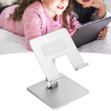 Adjustable Phone Stand Aluminum Alloy Reusable Tablet Holders Rack for Office Home BedroomSilver - Extra Image