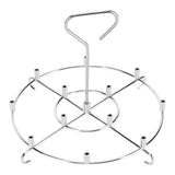 304 Stainless Steel Skewers Stand Set Multifunction Grill Dehydration Rack Fryer Accessories for Pinxia6QT - 45-Degree Angle