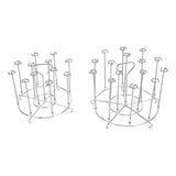 304 Stainless Steel Skewers Stand Set Multifunction Grill Dehydration Rack Fryer Accessories for Pinxia6QT - Low Angle