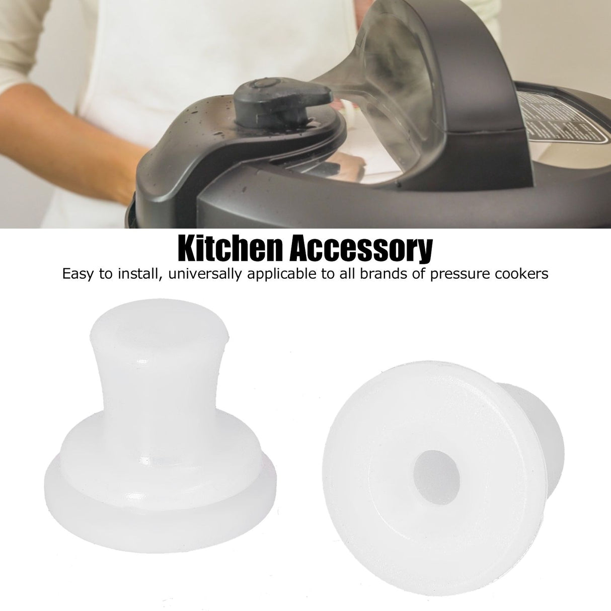 20PCS Pressure Cooker Inner Cover Accessory Universal Silicone Center Fixed Sealing Ring Plug Replacement