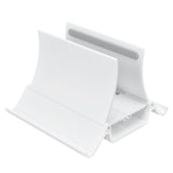 Laptop Stand ABS Notebook Computer Stand Automatic Adjustment Mobile Phone Holder Easy to Use and Stable for OfficeWhite - Side View