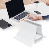 Laptop Stand ABS Notebook Computer Stand Automatic Adjustment Mobile Phone Holder Easy to Use and Stable for OfficeWhite - Extra Image