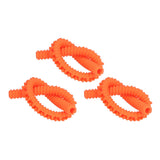 3Pcs Oven Shelf Cover Silicone Anti Scalding Oven Rack Protector for Microwave OvenOrange - Low Angle