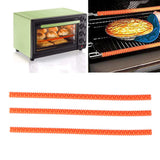 3Pcs Oven Shelf Cover Silicone Anti Scalding Oven Rack Protector for Microwave OvenOrange