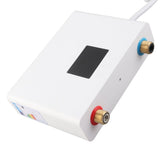 5500W Tankless Instant Electric Water Heater with Touch Panel Remote Control for Kitchen Bathroom 30‑55℃ 220VWhite - Low Angle