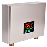 5500W Tankless Instant Electric Water Heater with Touch Panel Remote Control for Kitchen Bathroom 30‑55℃ 220VGold