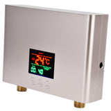 5500W Tankless Instant Electric Water Heater with Touch Panel Remote Control for Kitchen Bathroom 30‑55℃ 220VGold - 45-Degree Angle