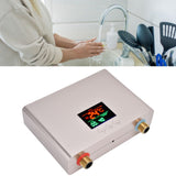 5500W Tankless Instant Electric Water Heater with Touch Panel Remote Control for Kitchen Bathroom 30‑55℃ 220VGold