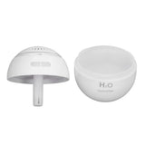 Household Ball Shaped Humidifier Colorful RGB Light Humidifier Mini Water Replenishing Air HumidifierWhite - Low Angle