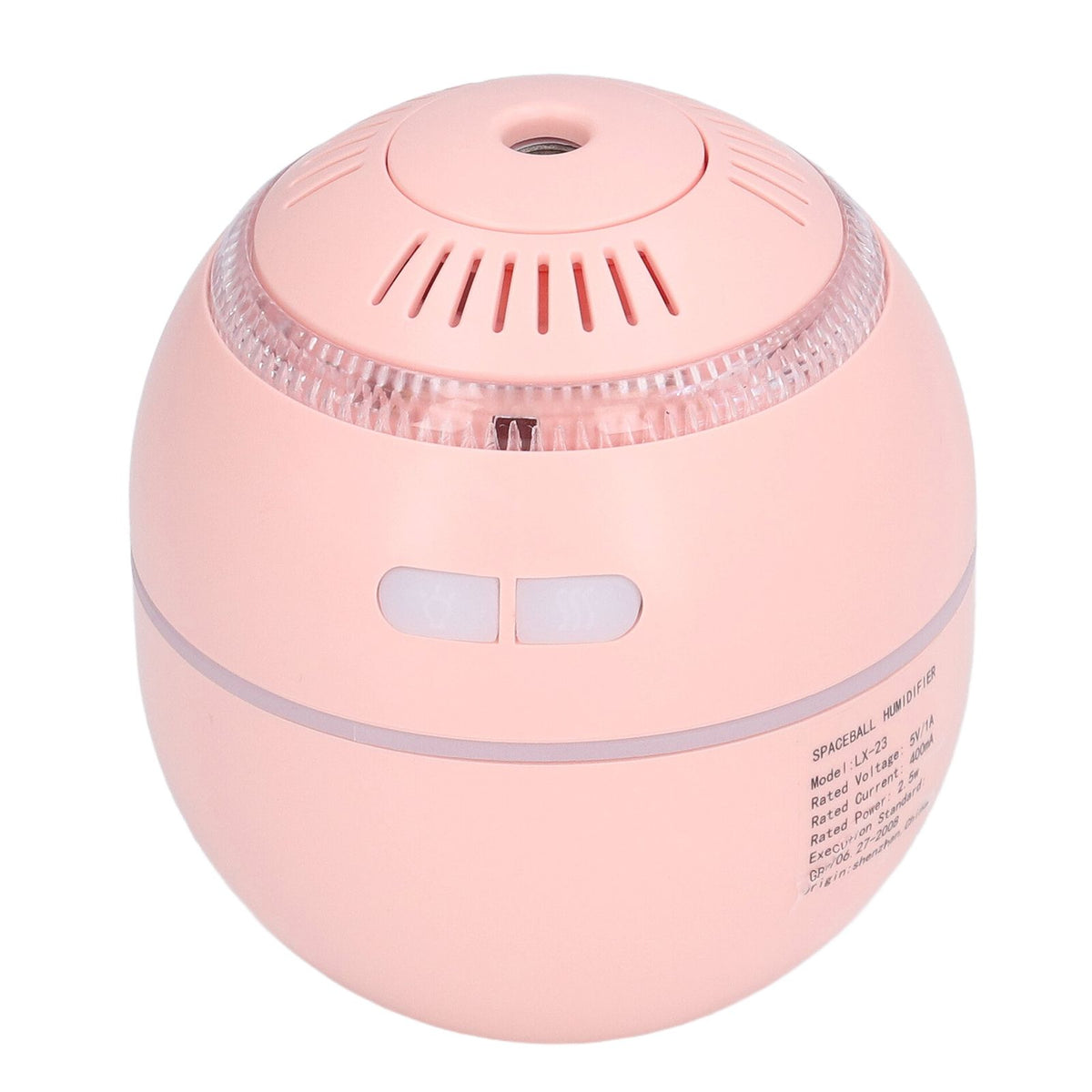 Household Ball Shaped Humidifier Colorful RGB Light Humidifier Mini Water Replenishing Air HumidifierPink