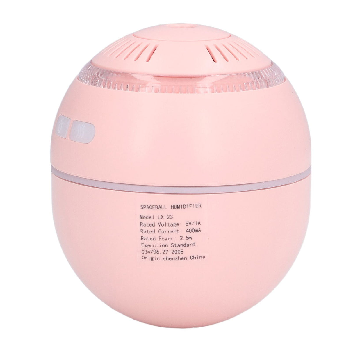 Household Ball Shaped Humidifier Colorful RGB Light Humidifier Mini Water Replenishing Air HumidifierPink