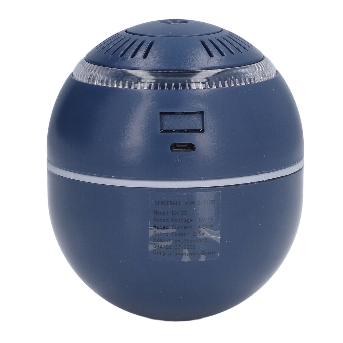 Household Ball Shaped Humidifier Colorful RGB Light Humidifier Mini Water Replenishing Air HumidifierBlue
