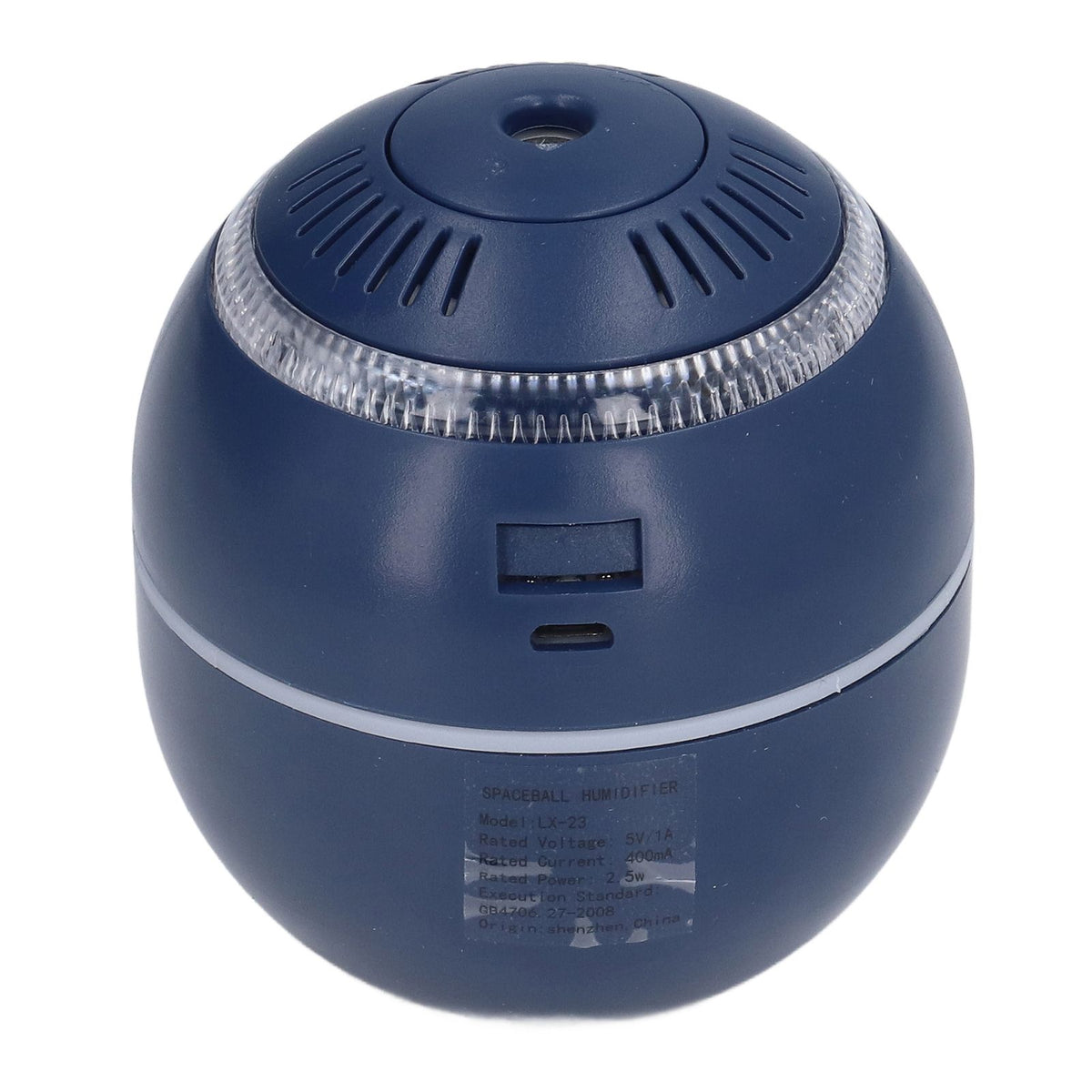 Household Ball Shaped Humidifier Colorful RGB Light Humidifier Mini Water Replenishing Air HumidifierBlue