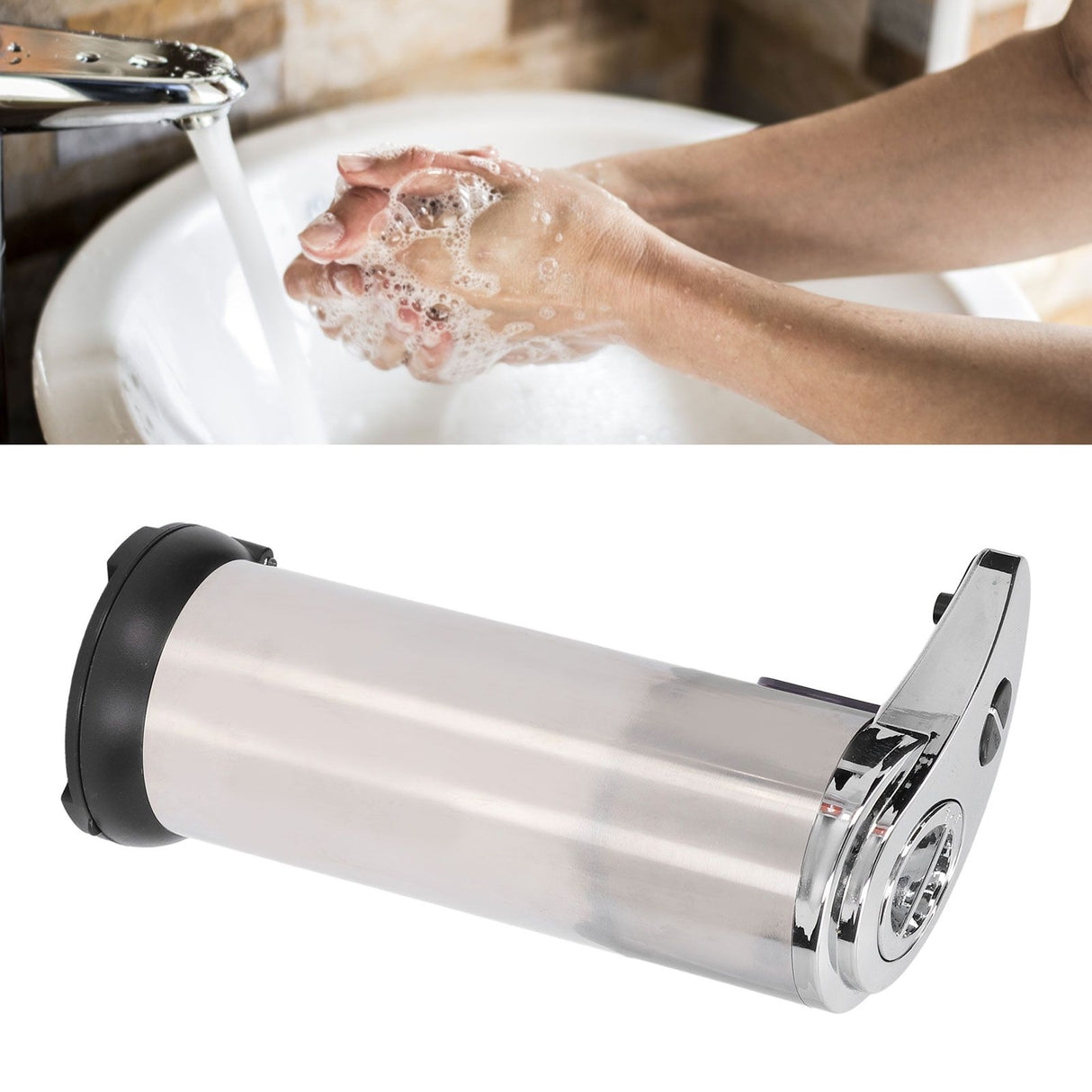 Soap Dispenser 250ml Infrared Induction Automatic Non Touch Discharge Soap Container for Shower Room