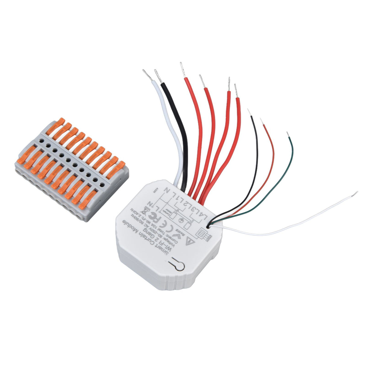 Smart Curtain Switch Module 2 Way Wifi Curtain Opener Module APP Remote Control Timing for Intelligent Appliance 90‑250V