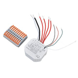 Smart Curtain Switch Module 2 Way Wifi Curtain Opener Module APP Remote Control Timing for Intelligent Appliance 90‑250V - 45-Degree Angle
