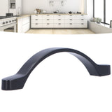 Black Zinc Alloy Handle American Cabinet Hardware Handle Drawer Handle Wardrobe Door Handle Bathroom Handle - Extra Image