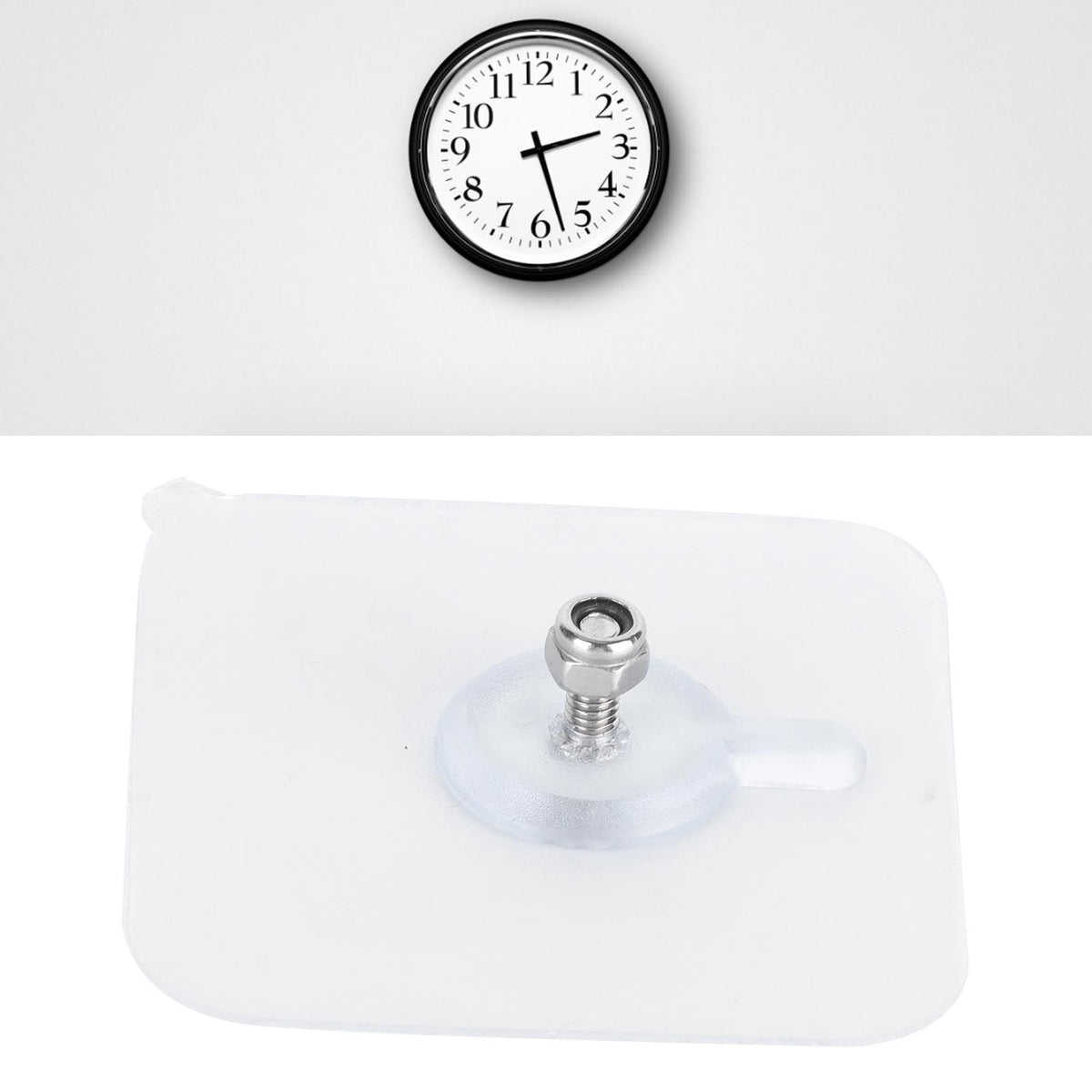 Adhesive Hooks for Wall Clocks Without Perforation and Traceless Ceramic Tile Glass Marble Wall Sticky Hooks