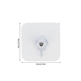 Adhesive Hooks for Wall Clocks Without Perforation and Traceless Ceramic Tile Glass Marble Wall Sticky Hooks