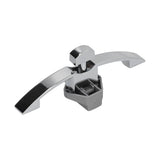 Knob Latch Lock with Handle RV Cruise Ship Wall Cabinet Lock Zinc Alloy Button Handle Lock - Top-Down View