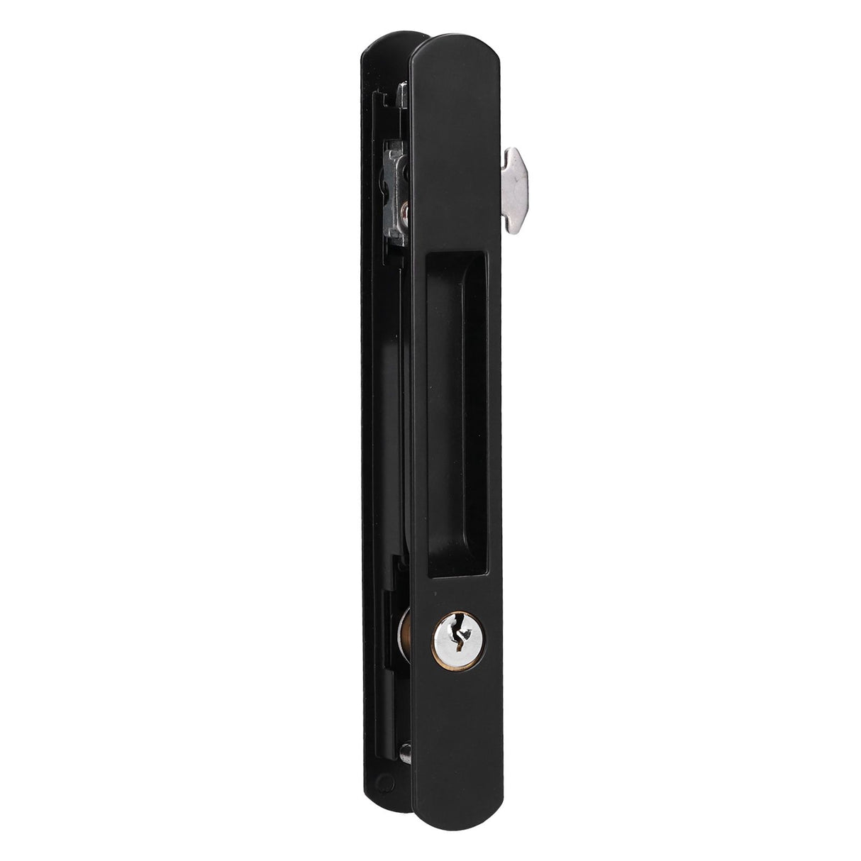 Sliding Door Lock Black Copper Zinc Alloy Lock Furniture Hardware for Balcony Door