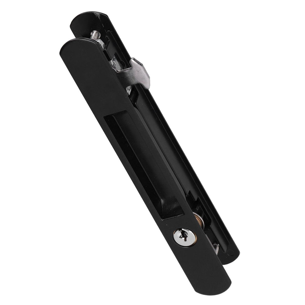 Sliding Door Lock Black Copper Zinc Alloy Lock Furniture Hardware for Balcony Door