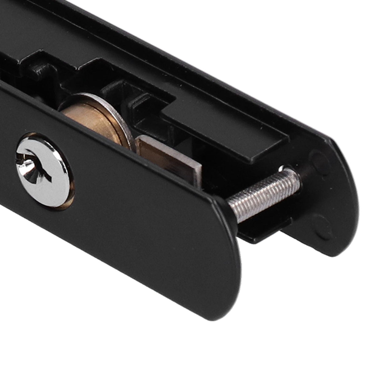 Sliding Door Lock Black Copper Zinc Alloy Lock Furniture Hardware for Balcony Door